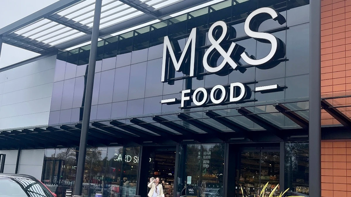 Commercial Window Film On M&S Storefront.
